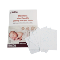 Bandes de lessive pour bébé, solides, jetables, super concentrées, légères, nettoyage en profondeur, feuilles de papier
