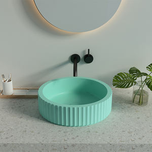 Cuenco de hormigón hecho a mano, lavabo de Color rosa - Product Image 4