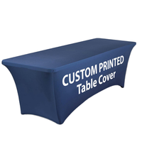 Housse de table personnalisée imprimée en plusieurs couleurs, 4 pieds, 6 pieds, 8 pieds, nappe de haute qualité avec impression colorée