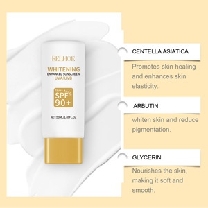 Crema facial EELHOE-Crema de protección solar y bloqueador solar con beneficios nutritivos y blanqueadores-Protección SPF para una piel sana y brillante - Product Image 5