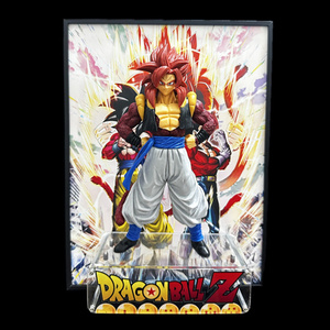 DRAGON BAII Super <span class=keywords><strong>Saiyan</strong></span> <span class=keywords><strong>4</strong></span> <span class=keywords><strong>Gogeta</strong></span> estereográfica 3D imagen enmarcada figura de Anime pintura creativa adorno de pared de escritorio - Product Image 1