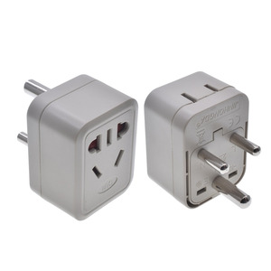 Adattatore per spina da 10A ue a piccolo sudafrica da AU/US a Round <span class=keywords><strong>3</strong></span> pin India Type-D convertitore di alimentazione in viaggio per lo Sri Lanka Pakistan - Product Image 3