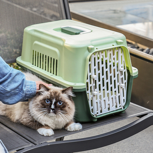 La compagnie aérienne de haute qualité approuve le transporteur de <span class=keywords><strong>chat</strong></span> voyage parfait en plein air Portable en plastique avion Cage de <span class=keywords><strong>Transport</strong></span> étui de vol pour animaux de compagnie - Product Image 4