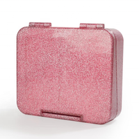Boîte à lunch classique Orealmi Tritan avec 4 compartiments, boîte à lunch scintillante, logo personnalisé, boîte bento pour les enfants à l'école