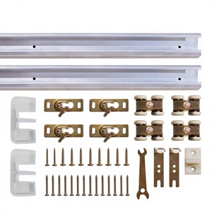 WEKIS Meilleures ventes : Quincaillerie pour portes coulissantes dissimulées, rail pour porte de grange intérieure, design moderne mi-siècle, kits de cadre de porte escamotable pour cuisine - Product Image 1