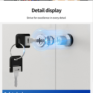 הנמכר ביותר מתכת פלדה משרד ריהוט נייד מילוי ארונות ניידים עם תאי אחסון שקופים - Product Image 6