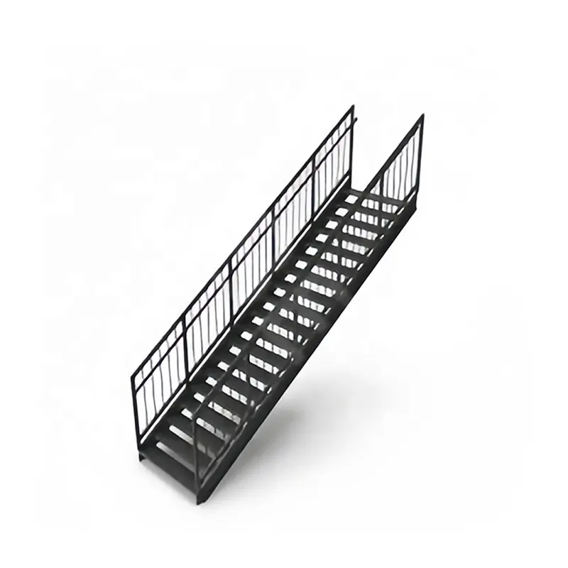 Modern Industrial Stairs Hot-Dip Galvanized Aluminum Material Black Plastic Spray Paint 1-Year Combination Insulation Ladders