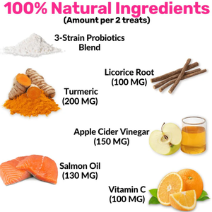 निजी लेबल प्राकृतिक कुत्ते एलर्जी और खुजली त्वचा की एलर्जी राहत गर्म स्पॉट को कम करने के लिए पूरक का इलाज करता है - Product Image 2