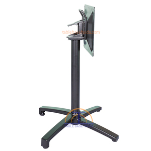 Industrial Design Metal Aluminum Folding Coffee <strong>Table</strong> <strong>Legs</strong> <strong>Foldable</strong> Outdoor Dining <strong>Table</strong> Base - Product Image 1