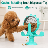 Distributeur de friandises interactif portable haut de gamme pour animaux de compagnie, jouet roulant à chute de nourriture, distributeur de nourriture en ABS pour stimuler la mentalité des chiens et des chats