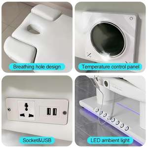 Table de Massage <span class=keywords><strong>Spa</strong></span> Chauffante de Luxe à Hauteur Réglable Lit de Massage Professionnel Inclinable Lit pour Cils pour Mobilier de Salon <span class=keywords><strong>SPA</strong></span> et MedSpa - Product Image 3