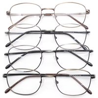 Lunettes Vogue Montures de lunettes classiques en métal Montures optiques carrées Lunettes de vue