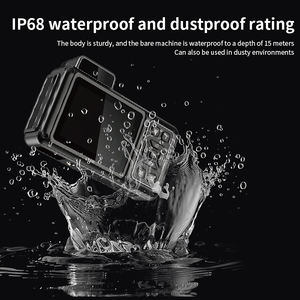 กล้องแอคชั่นกันน้ำ D80 ระดับ IP68 สำหรับถ่ายใต้น้ำลึก 10 เมตร กล้องวิดีโอระดับมืออาชีพ 8K พร้อมหน้าจอและเลนส์คู่ สำหรับการถ่ายภาพ - Product Image 2