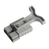 Connecteurs de Prise Batterie Automobile 2 Broches 600V 50A, Fiches d'Alimentation Électrique pour Rouge et Gris