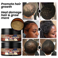 Ensemble complet de soins capillaires Oalen Chebe, shampooing, après-shampoing, beurre, poudre et huile Chebe africains pour une croissance capillaire forte, la réparation des cheveux secs