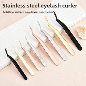 <span class=keywords><strong>Pinzas</strong></span> <span class=keywords><strong>para</strong></span> Pestañas con Punta de Cabeza de Ganso, Grandes, Curvadas Simples/Dobles, de Acero Inoxidable, <span class=keywords><strong>Pinzas</strong></span> <span class=keywords><strong>para</strong></span> Pestañas Postizas Largas - Product Image 2