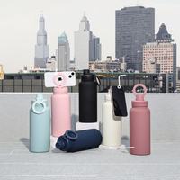 Tasse thermos en acier inoxydable 304 de grande capacité transfrontalière support de téléphone portable magnétique Pot d'espace portable