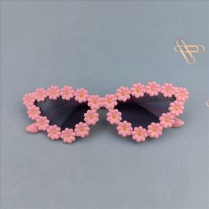 Fashion Children's <strong>Glasses</strong> Vintage Retro Cat Eye <strong>Baby</strong> Girls Sunglasses Daisy Flower Kids Sunglasses - Product Image 6