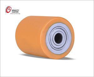 Rouleau de support de roue en PU 85x90 9903501 OM-PIMESPO-FIAT pour transpalette - Product Image 1