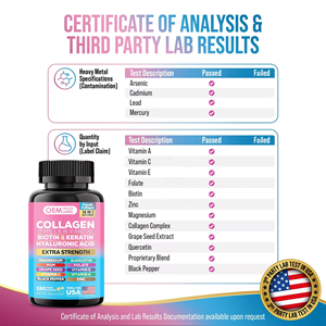 14-in-1 Collageen Complex <span class=keywords><strong>Capsules</strong></span> voor Volwassen Vrouwen, Supplement voor Huid, Haar & Nagels, 60 stuks, 2 <span class=keywords><strong>capsules</strong></span> per dag - Product Image 6