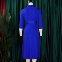 Robe de bureau élégante pour femme 2026, coupe trapèze, double boutonnage, formelle, tendance, automne, grandes tailles, vente chaude