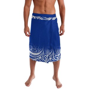 Samoa da uomo stampa <span class=keywords><strong>Sulu</strong></span> personalizzato Ie fiori polinesiani Faitaga abbigliamento tribale nuova moda Sarong Drop Ship - Product Image 3