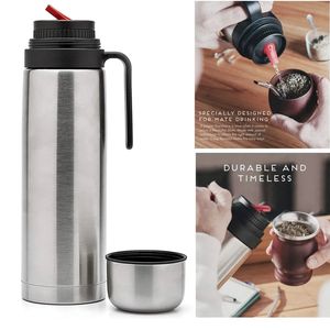 Mejor Termo para <span class=keywords><strong>Mate</strong></span> - Termo para Yerba <span class=keywords><strong>Mate</strong></span> con Aislamiento al Vacío y Pico Vertedor Botella Clásica de Boca Ancha con Aislamiento al Vacío - Product Image 5
