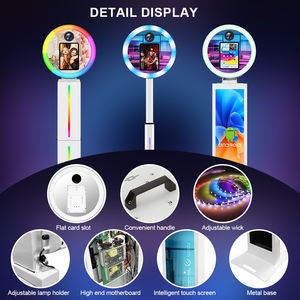 เครื่องถ่ายภาพเซลฟี่แบบดิจิตอล DSLR พร้อมหน้าจอสัมผัส LED ขนาด 9.7 10.2 10.5 นิ้ว ใช้ได้กับ iPad พร้อมแฟลชดิจิตอล DSLR สำหรับงานปาร์ตี้ - Product Image 6