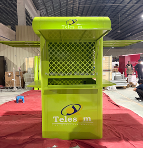 Kiosque télécom extérieur Telesom <span class=keywords><strong>en</strong></span> métal, cabine préfabriquée <span class=keywords><strong>en</strong></span> acier, design moderne, garantie 5 ans, marque FLOWVISUAL, magasins <span class=keywords><strong>en</strong></span> Afrique, <span class=keywords><strong>orange</strong></span> - Product Image 5