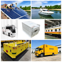 Convertisseur de puissance pour voiture 40KW 450~850V DC AC 220/380V Triphasé Monophasé Onde Sinusoïdale Pure Alimentation pour Véhicule