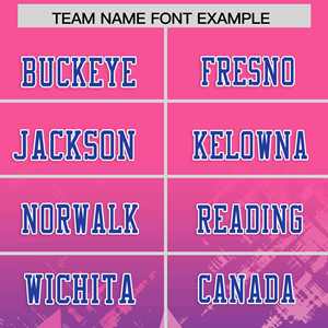 Maillot de football américain personnalisé rose royal avec dégradé d'étoiles - Product Image 3