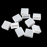 Capuchon en silicone personnalisé pour bande LED, capuchon étanche à trou carré, couvercle de protection en silicone transparent