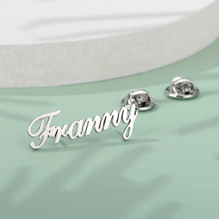 Pin Wording Lapel Pin Custom DIY Accessories Metal Badge Fashion Word Brooch Design ...