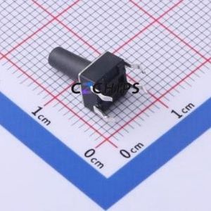 TS-1095PD-A14B2-D2 Tactile Switch Through hole-4P,6x6mm Switch Single Pole Single Throw Round Button 1.8N Through Hole - Product Image 2