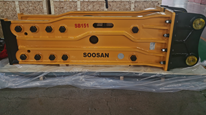 Ciseaux hydrauliques SOOSAN SB151, type ouvert, tige de 175 mm, avec tuyaux et cylindre à gaz, pour excavatrice de 40 à 55 tonnes, pour démolition. - Product Image 3