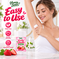 Déodorant Corporel Roll-On Parfumé Anti-transpirant aux Enzymes de Fruits Bio, Végétalien et Naturel, Marque Privée Honey Sister (OEM)