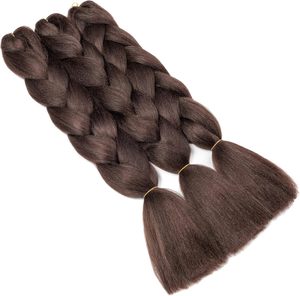 Extensiones de Cabello Trenzado Africano, Fibra de Proteína Sintética Suave de 60 cm para <span class=keywords><strong>Trenzas</strong></span> Jumbo de Ganchillo <span class=keywords><strong>con</strong></span> Doble Trama a Máquina, 3 Piezas (Mediano) - Product Image 5
