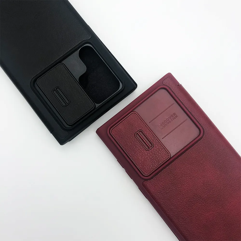 Patentierte Brieftasche Hülle Premium Card Slot Leder Kamera Schutzhülle Abdeckung für iPhone Samsung Smartphone Hülle