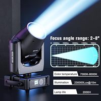 Lyre Beam 230W Sharpy à tête mobile pour éclairage de scène, équipement d'effets DJ, contrôle DMX512, 14 roues de couleurs pour événements disco