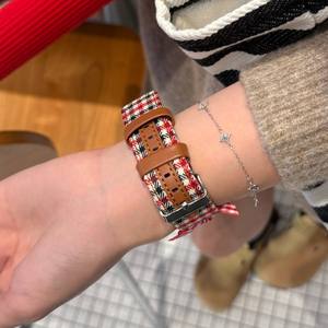 Correa de Cuero con Diseño de Nudo, Temática de Invierno y Navidad, Ligera y Ajustable para Reloj S9/S10 - Product Image 5