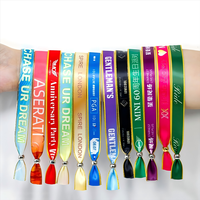 Nouveau design personnalisé bracelet en satin pour festival bracelets promotionnels par sublimation pour événements