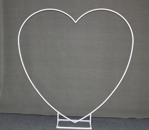 Wedding Arch Props Grid Heart-shaped Arch Wrought Iron Geometric Shelf Party Stage <b>Backdrop</b> Flower Arrangement Decoration <b>Frame</b> - Product Image 2