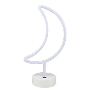 Lampe LED décorative de style coréen, flamant rose en plastique, veilleuse décorative, lumière de Noël colorée, base ronde, néon - Product Image 5