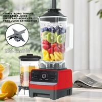 Penjualan Terlaris EonKon 2 1 4500W Blender Juicer Buah Segar Rumah Tangga & Komersial Kapasitas 2L 5 Kecepatan Bahan Stainless Steel Tugas Berat