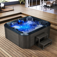 Baignoire de massage pour 4 personnes avec système balboa, bain à remous en acrylique, Offre Spéciale, FS-094C