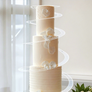 อะคริลิคตกแต่งหน้าเค้กแบบใหม่ ลายเกลียว สำหรับเค้กหลายชั้น เค้กดอกไม้ - Product Image 4