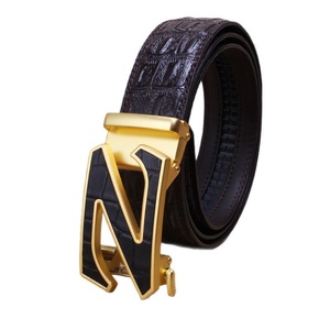 Cinture in Pelle di Alta Qualità per <span class=keywords><strong>Uomo</strong></span>, Vendita all'Ingrosso a Prezzo di Fabbrica, Cinture Casual per Pantaloni in Pelle Bovina con Fibbia in Lega - Product Image 5