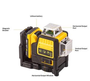 <span class=keywords><strong>Nivel</strong></span> Láser Multifuncional Industrial y para Bricolaje, Línea Verde, Haz Cruzado, 12 Líneas, Autonivelante, 3D, <span class=keywords><strong>360</strong></span> Grados, Kit de Herramientas - Product Image 2