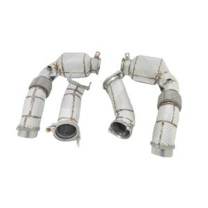 Collecteur d'échappement CSZ pour <span class=keywords><strong>BMW</strong></span> X5M F95/X6M <span class=keywords><strong>F96</strong></span> <span class=keywords><strong>Competition</strong></span> (LCI) S68 4.4TT V8 Collecteur d'échappement catalysé Accessoires de voiture - Product Image 1