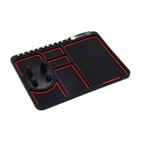 Tapis de rangement universel pour tableau de bord de voiture, support antidérapant, support de téléphone rotatif, plaque de stationnement temporaire, lots en gros